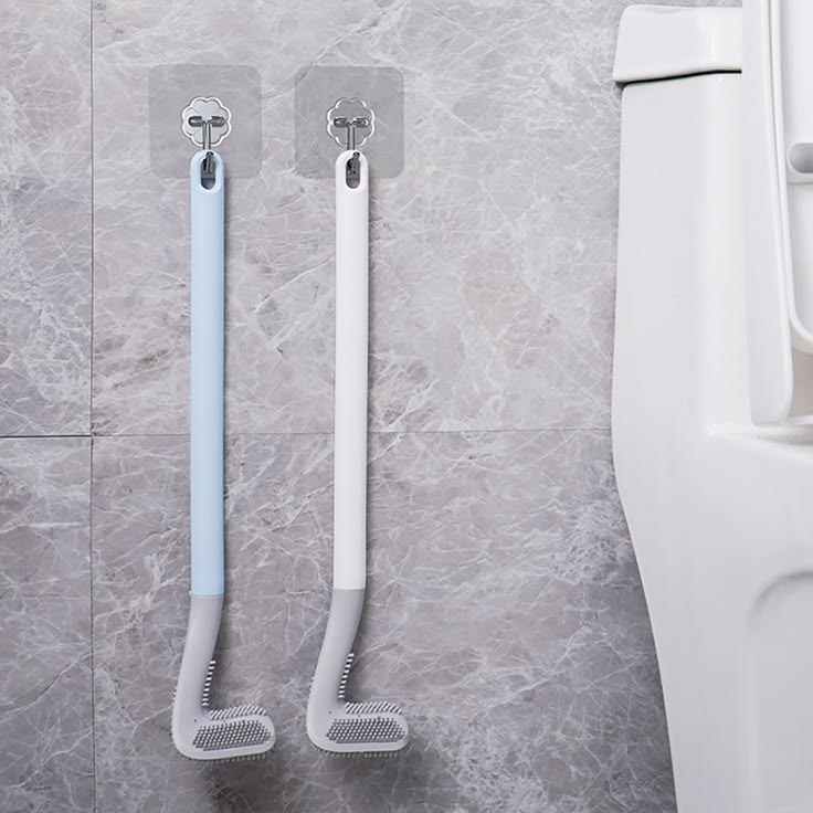 Multi-Purpose Long Handle Cleaning Brush – Pack of 2 | S-Shaped Scrub Brush for Bathroom