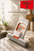 Mini Portable Self-Squeeze Sponge Mop | Compact Kitchen & Multi-Surface Cleaner | Pack of 2