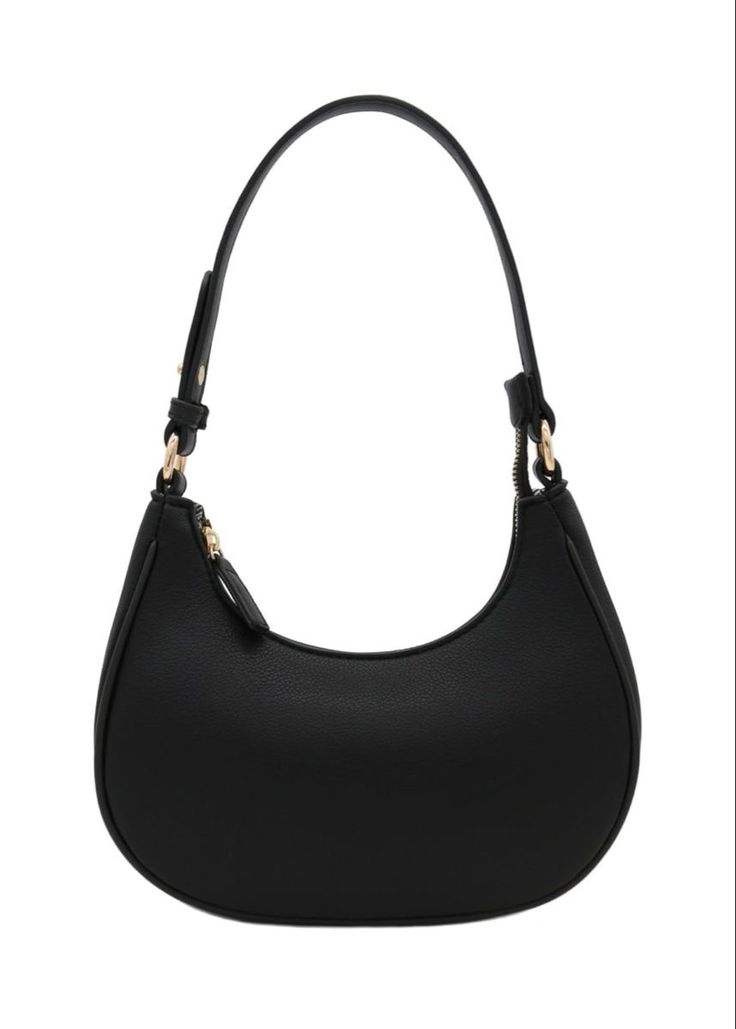 Women’s Trendy PU Fashion Bag Black | Stylish Solid Compact Handbag | Casual & Party Wear