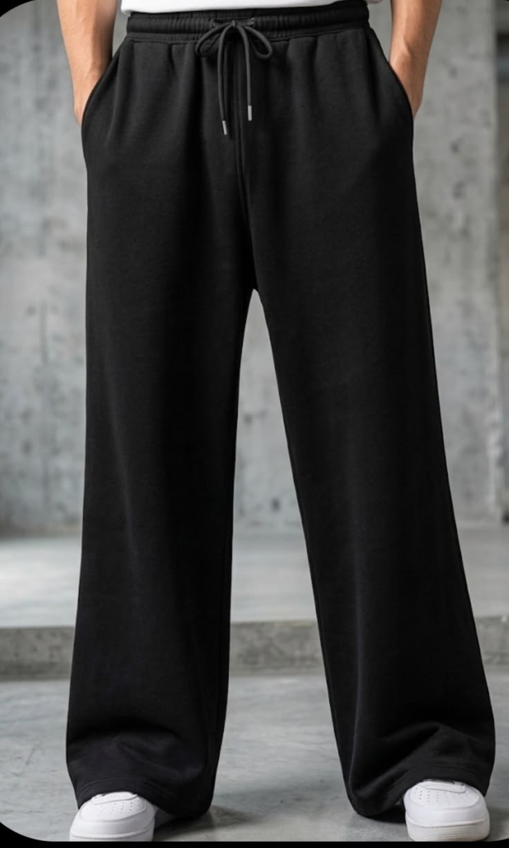 Unisex Loose Fit Lower | Cotton Blend Trouser with Elastic Waistband & Pockets | Casual Everyday Wear